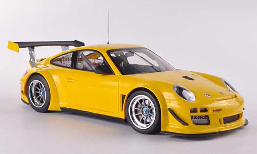 Porsche 997 GT3 1/18 Minichamps GT3 R 2010 Street amarillo coche miniatura