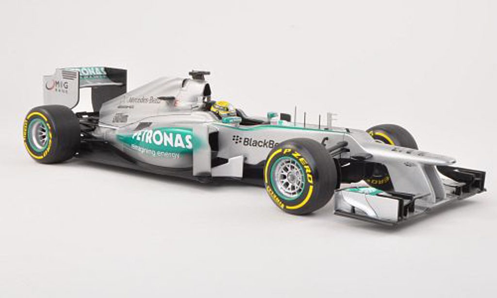 Mercedes F1 2013 1/18 Minichamps AMG Team No.9 Petronas Presentationsfahrzeug N.Rosberg miniature