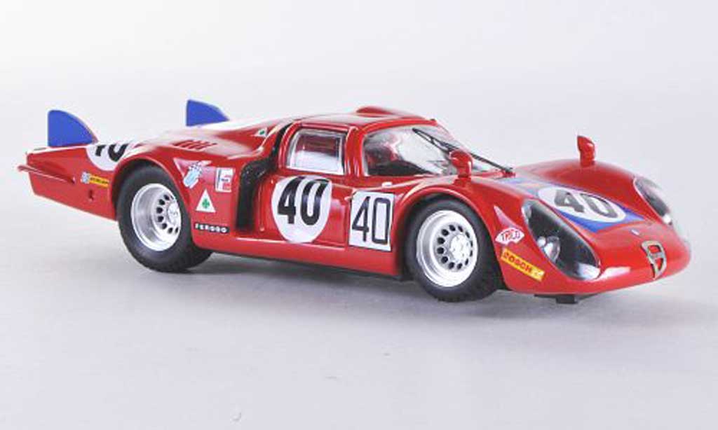 Alfa Romeo 33.2 1968 1/43 Best Coda Lunga Le Mans No.40 Casoni/Biscaldi miniature