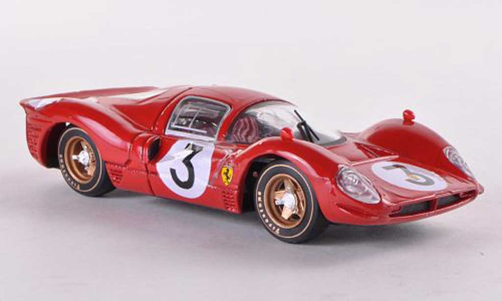 Ferrari 330 P4 1/43 Brumm P4 Nr.3 Bandini-Amon 1000Km Monza 1967 diecast model cars