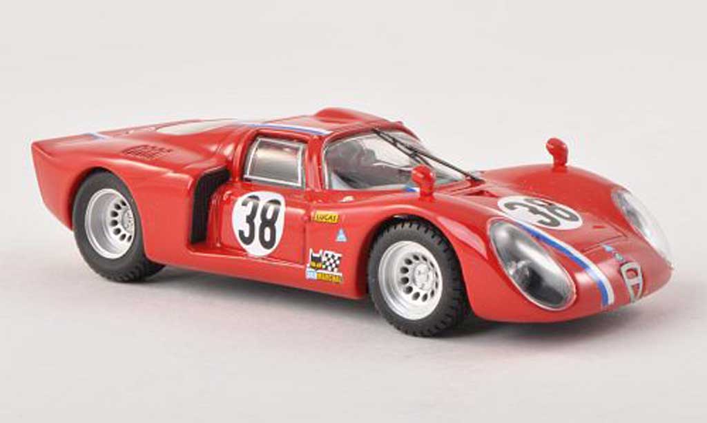 Alfa Romeo 33.2 1968 1/43 Best 1968 C No.38 vehicule de test 24h Le Mans Gosselin/Trosch miniature