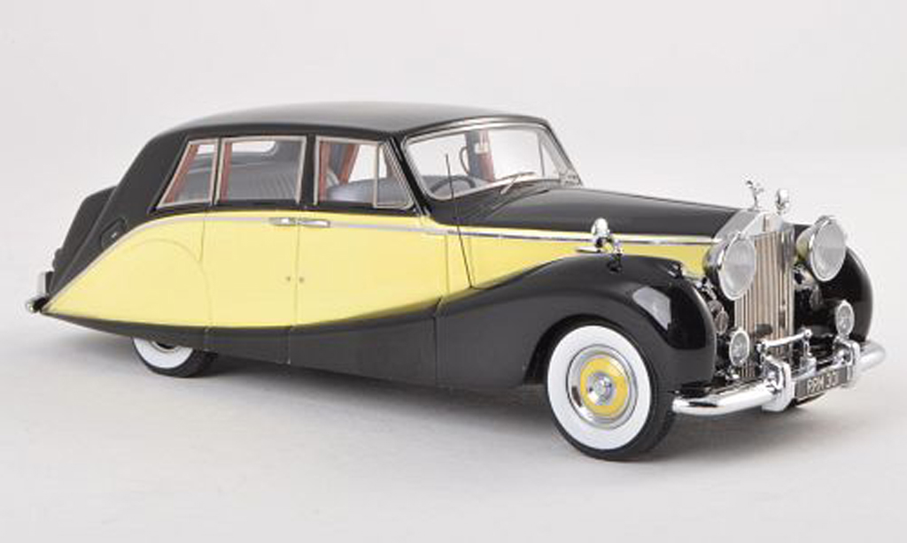 Rolls Royce Silver Wraith 1/43 Matrix Empress Limousine by Hooper noire/jaune 1956 miniature
