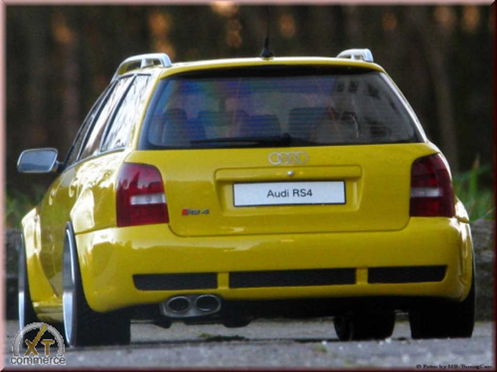 Audi RS4 1/18 Ottomobile B5 yellow jantes audi 19 pouces diecast model cars