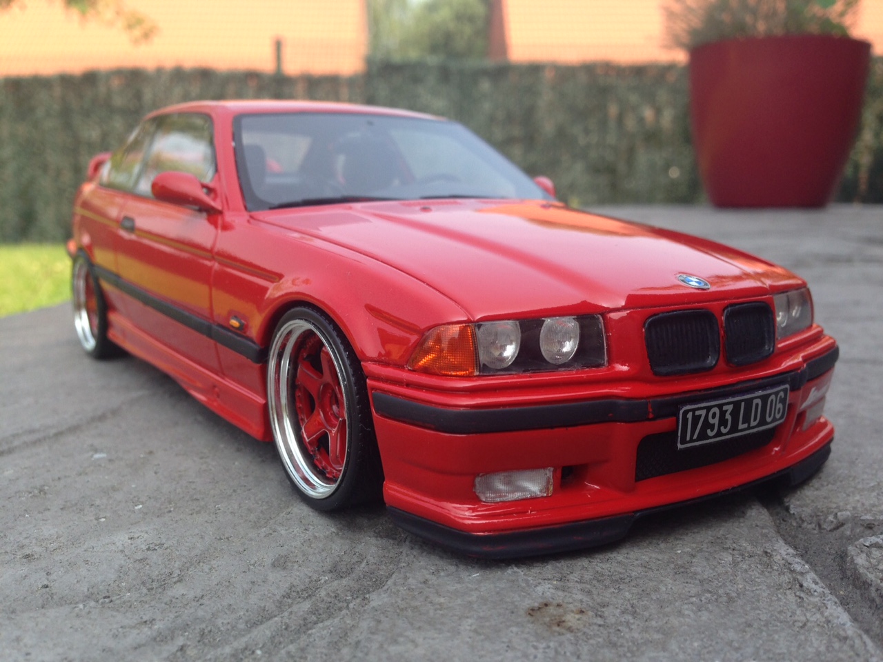 Bmw M3 E36 1/18 Ottomobile Light Weight red diecast model cars