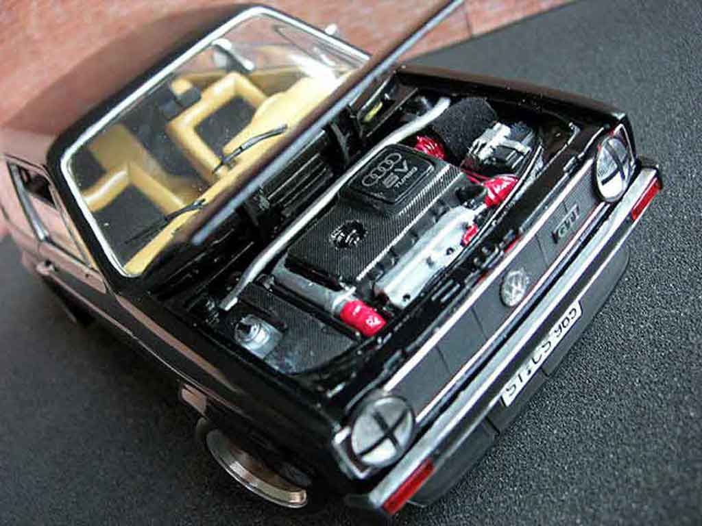 Volkswagen Golf 1 GTI 1/18 Solido German Look 1 GTI swap moteur audi tt black diecast model cars
