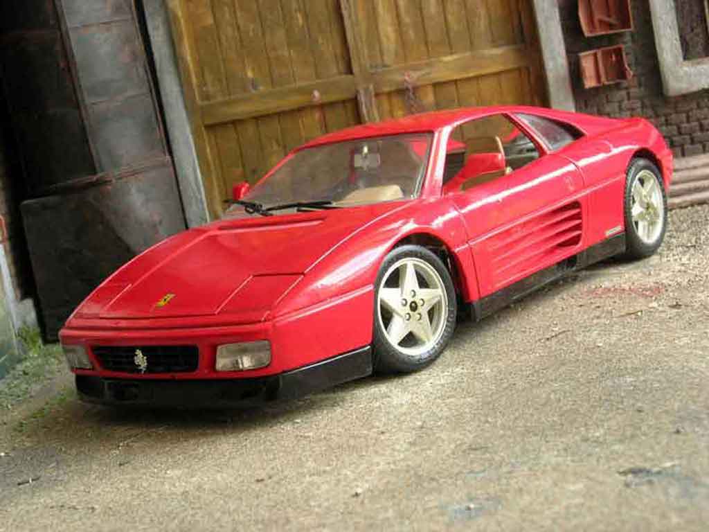 Ferrari 348 TB 1/18 Burago TB rouge miniature