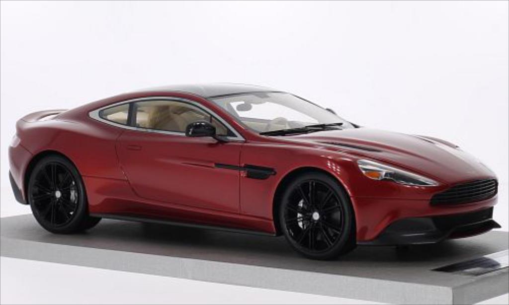 Aston Martin Vanquish 1/18 Tecnomodel Coupe metallic-rouge/carbon miniature