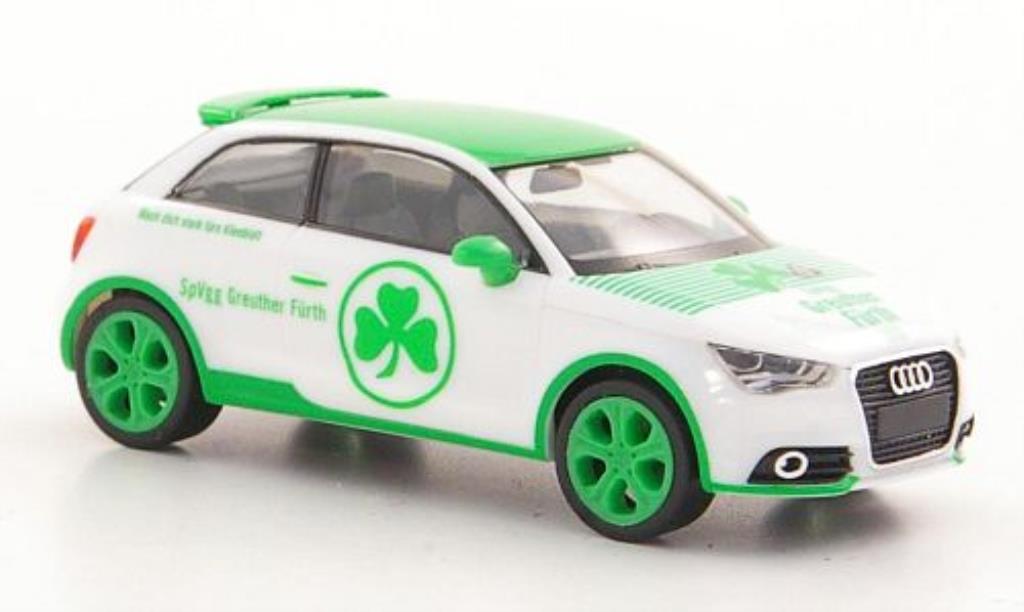 Audi A1 1/87 Herpa SpVgg Greuther Furth white/grun diecast model cars