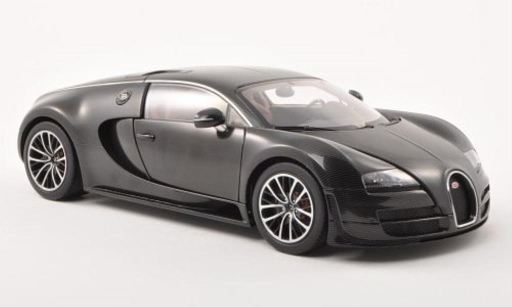 Bugatti Veyron 16.4 1/18 Autoart 16.4 Super Sport carbon-noire 2010 miniature