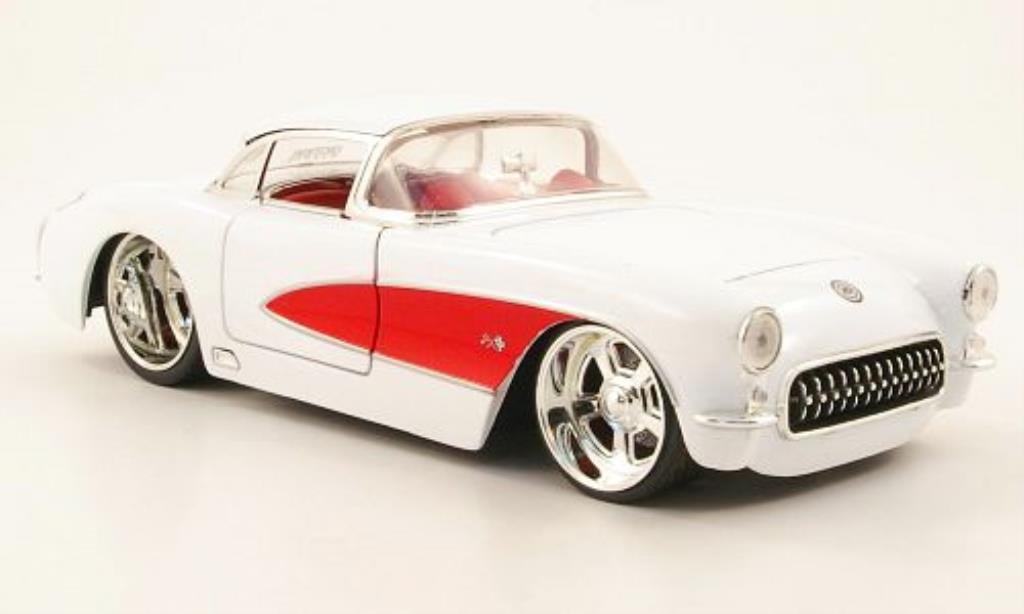 Chevrolet Corvette C1 1/24 Jada Toys Toys C1 (C1) Tuning white/red 1957