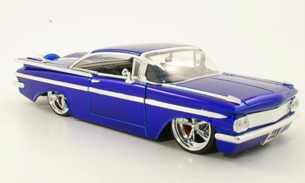 Chevrolet Impala 1/24 Jada Toys Toys Tuning bleu 1959 miniature