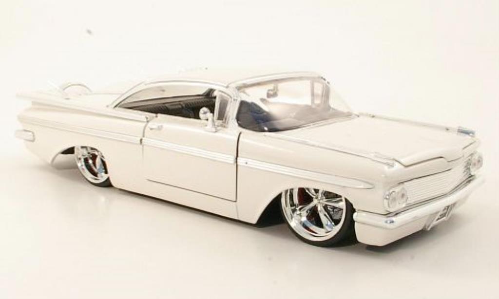 Chevrolet Impala 1/24 Jada Toys Toys Tuning blanche 1959 miniature