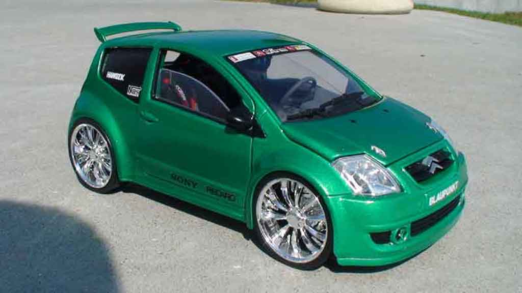 Citroen C2 tuning 1/18 Solido tuning vts jantes 18 pouces diecast model cars