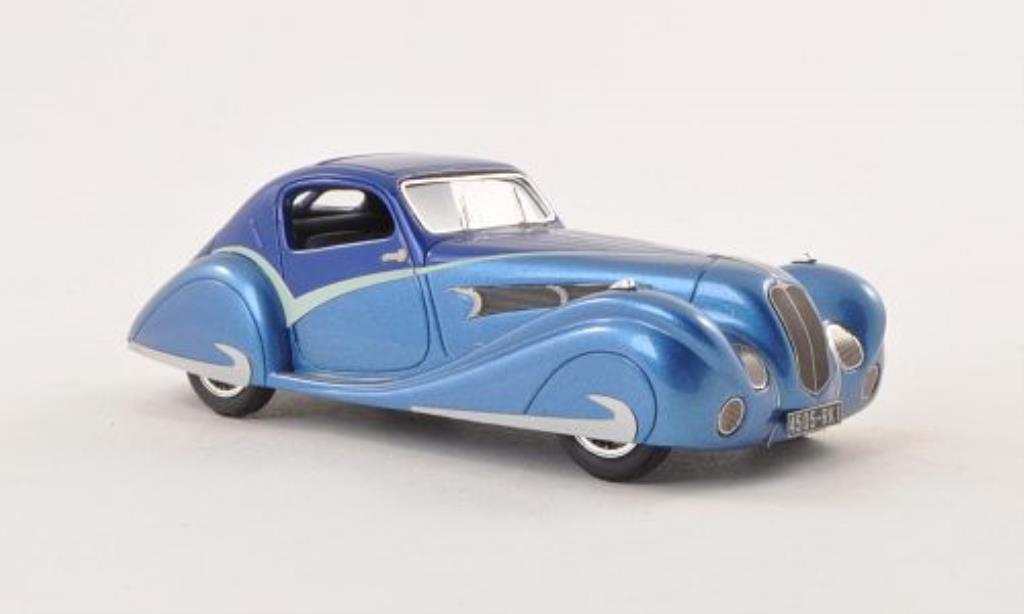 Delahaye 135 1/43 Luxcar Competition Coupe Figoni & Falaschi bleu/bleu 1936 miniature