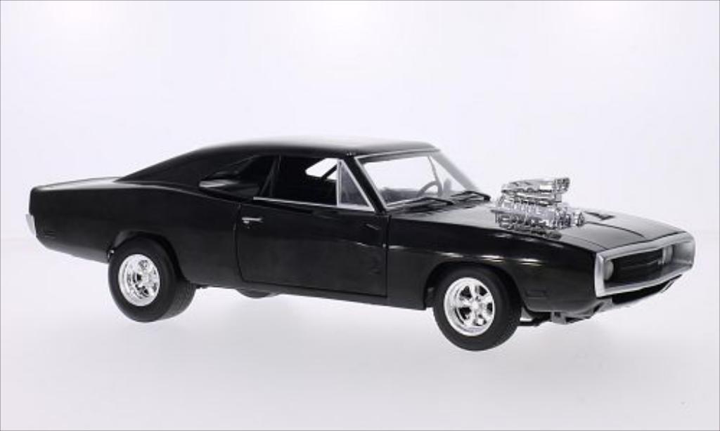 Dodge Charger 1/18 Hot Wheels noire The Fast and the Furious 1970 miniature