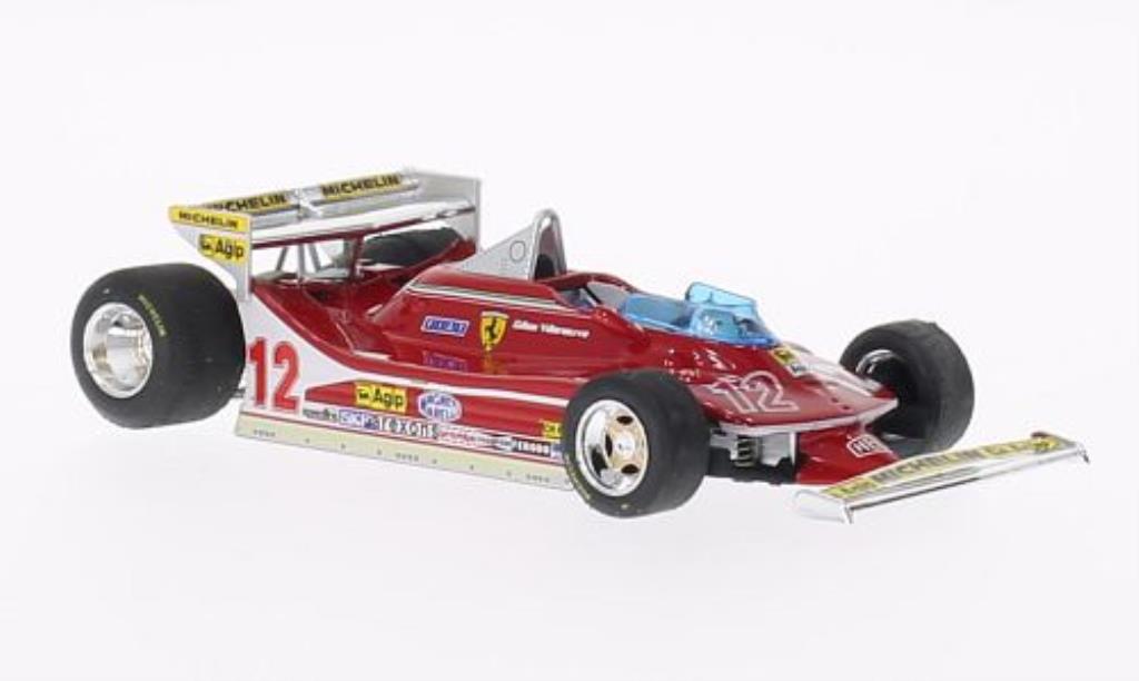 Ferrari 312 T4 1/43 Brumm T4 No.12 GP Monaco 1979 miniature