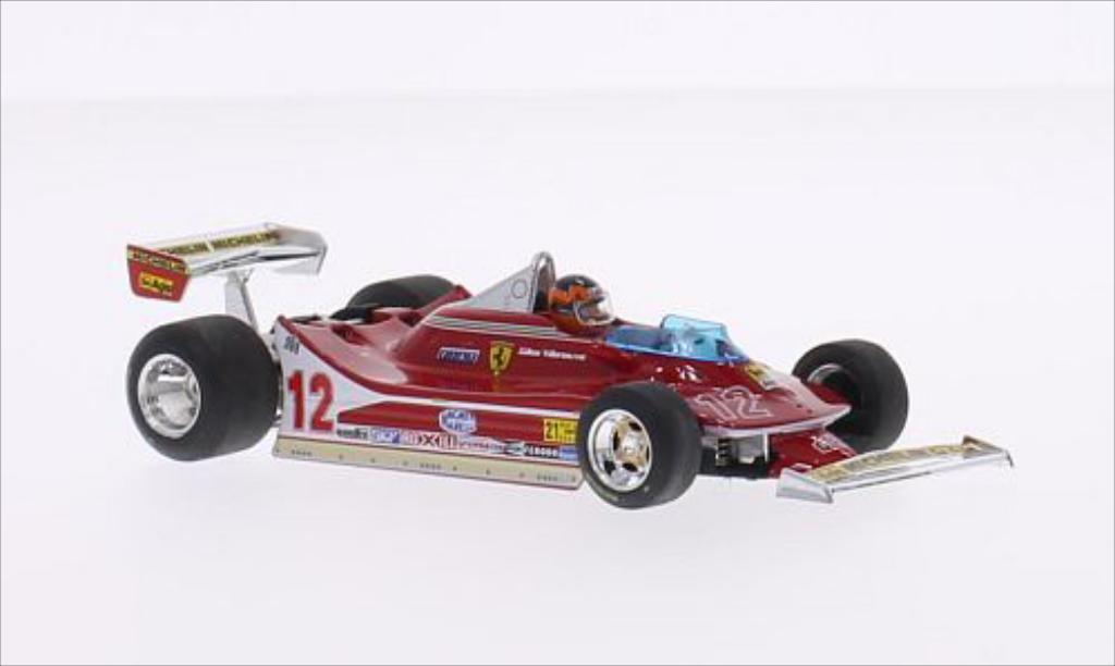 Ferrari 312 T4 1/43 Brumm T4 No.12 Scuderia Formel 1 GP USA West 1979 coche miniatura