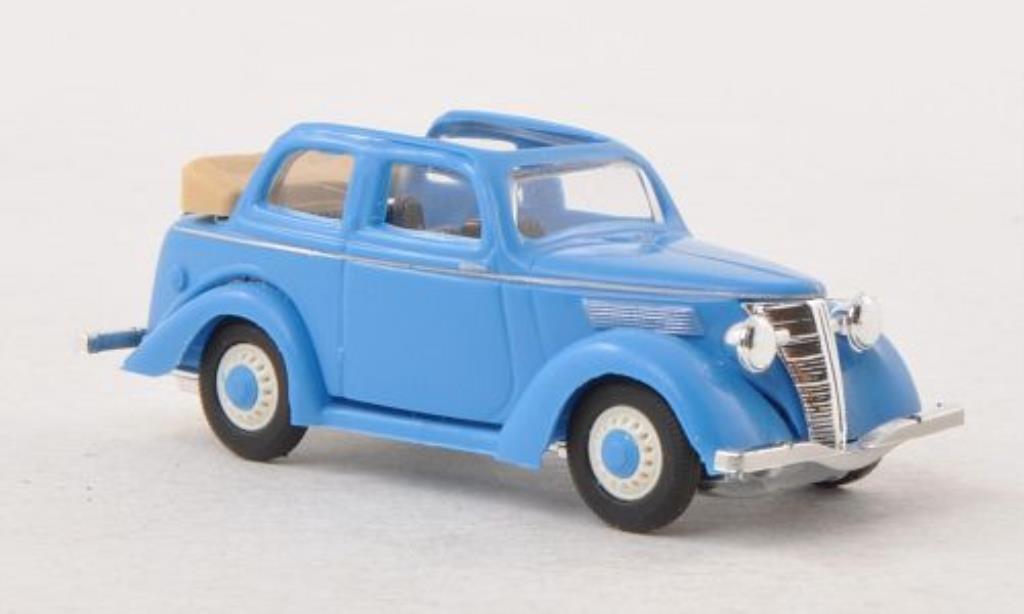 Ford Eifel 1/87 Busch Cabriolimousine bleu miniature