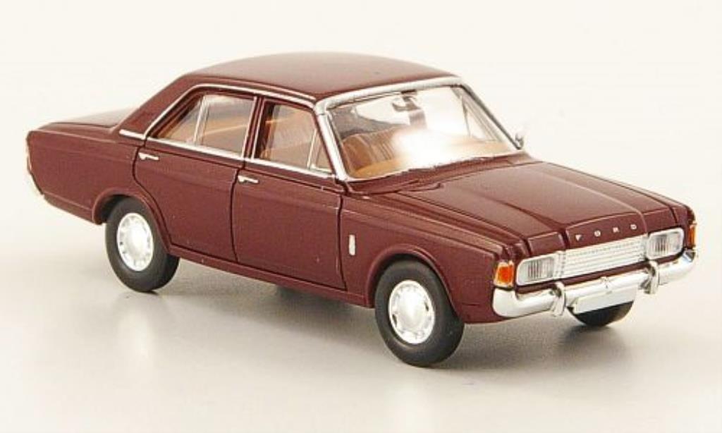 Ford Taunus 1/87 Brekina 17M (P7b) rouge 1969 miniature