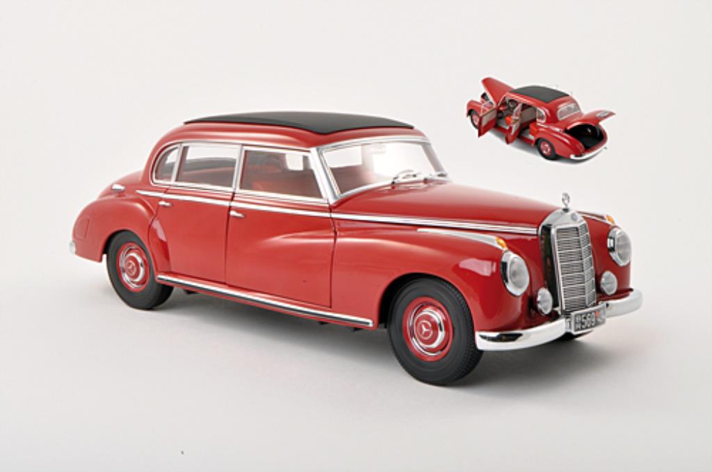 Mercedes 300 1/18 Norev (W186) red diecast model cars