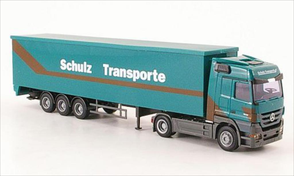 Mercedes Actros 1/87 AWM MP3 Schulz Transporte Schubboden-SZ miniature