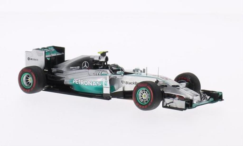 Mercedes F1 1/43 Spark W05 Hybrid No.6 Petronas GP Monaco 2014 miniature