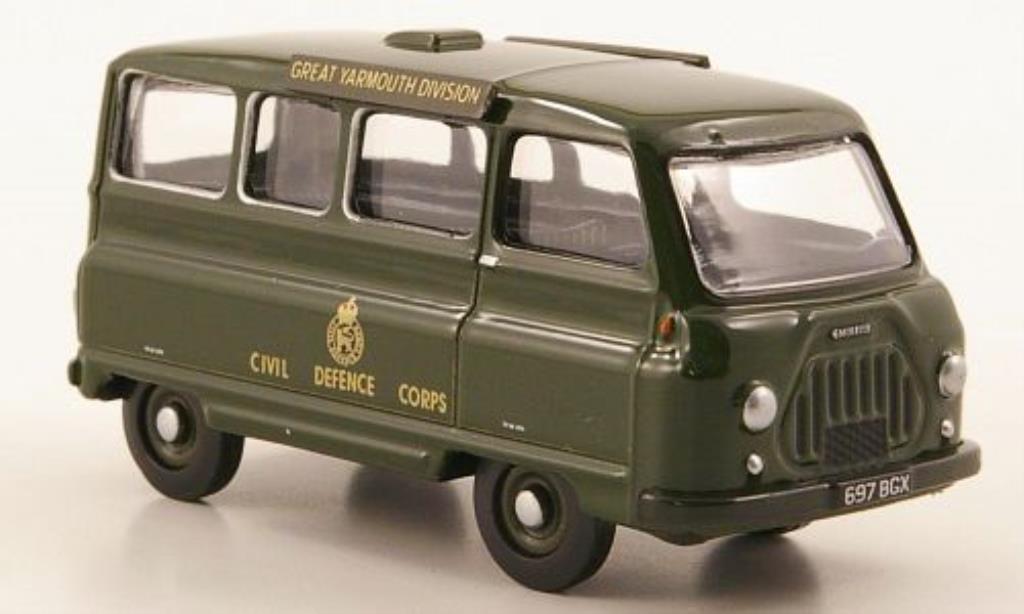 Morris J2 1/76 Oxford Minibus Civil Defence miniature