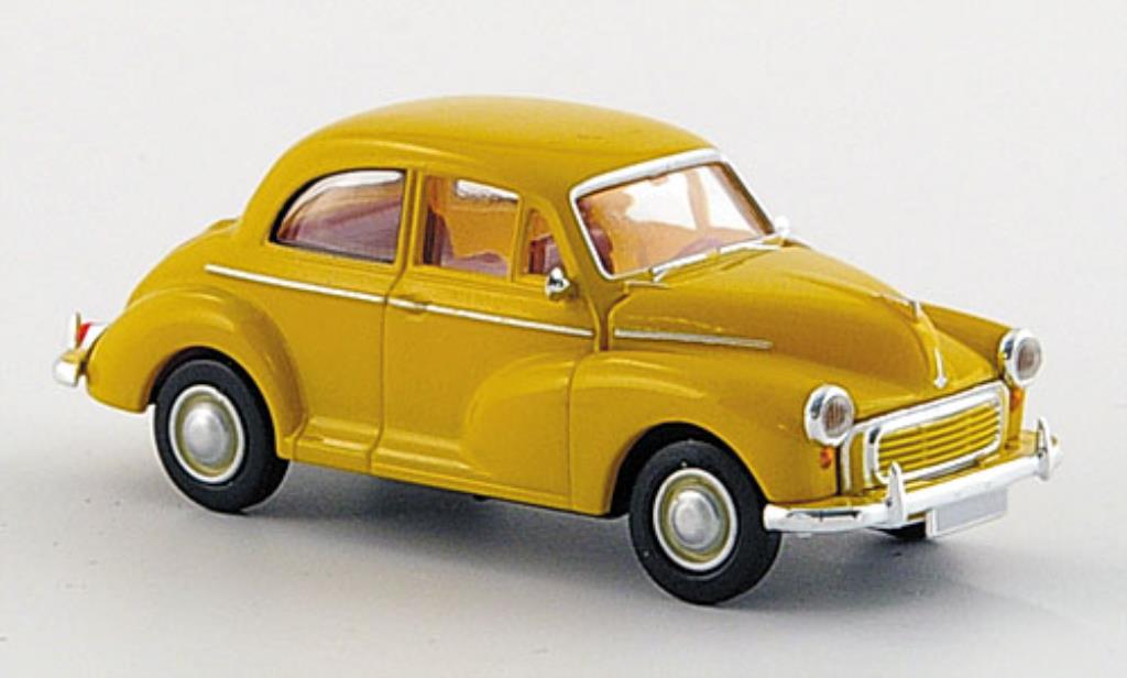 Morris Minor 1/87 Brekina Limousine jaune miniature