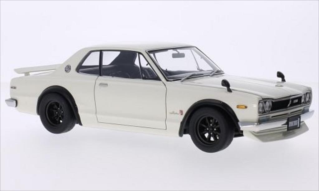 Nissan Skyline 1/18 Autoart GT-R (KPGC10) blanche RHD miniature