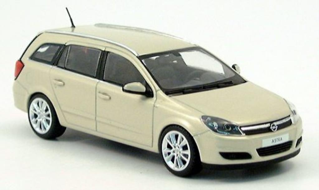Opel Astra 1/43 Minichamps H Caravan beige 2004 miniature