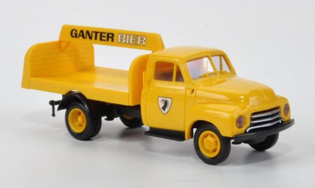 Opel Blitz 1/87 Brekina Getrankepritsche Ganter Bier miniature