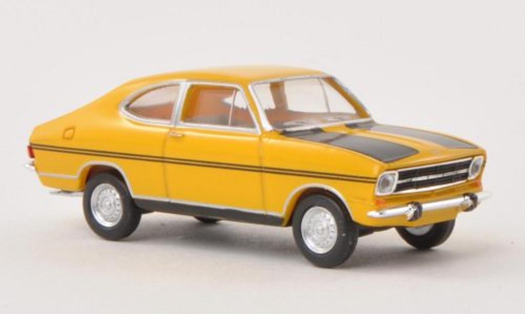 Opel Kadett B 1/87 Herpa Coupe Rally jaune/matt-noire miniature