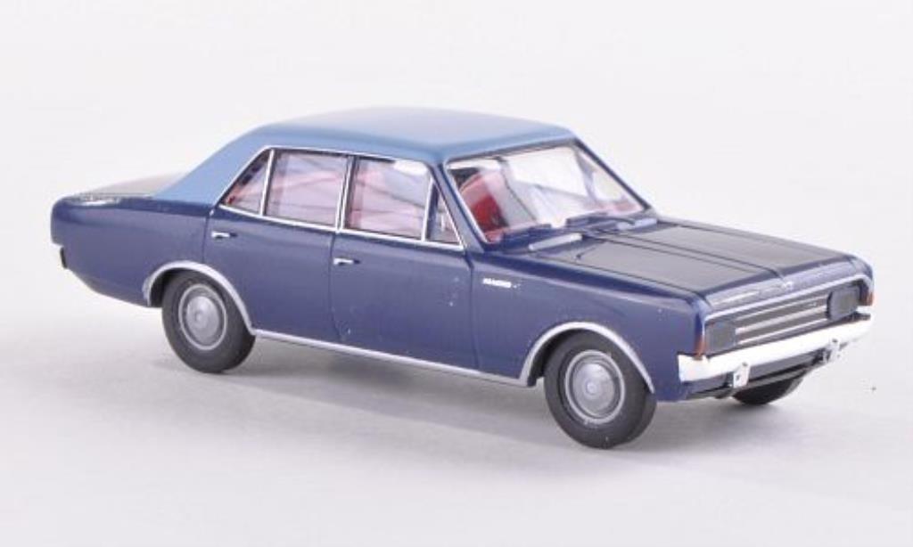 Opel Rekord 1/87 Brekina C bleu/bleu miniature