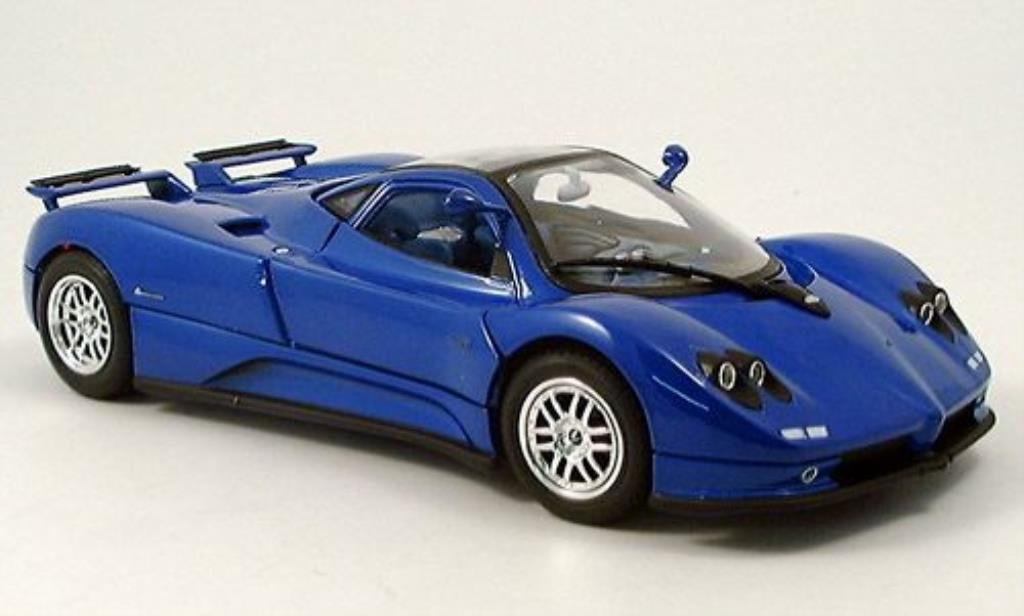 Pagani Zonda C12 1/18 Motormax C12 bleu 2004 diecast model cars