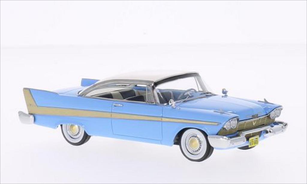 Plymouth Fury 1/43 Neo Hardtop bleu/blanche 1958 miniature