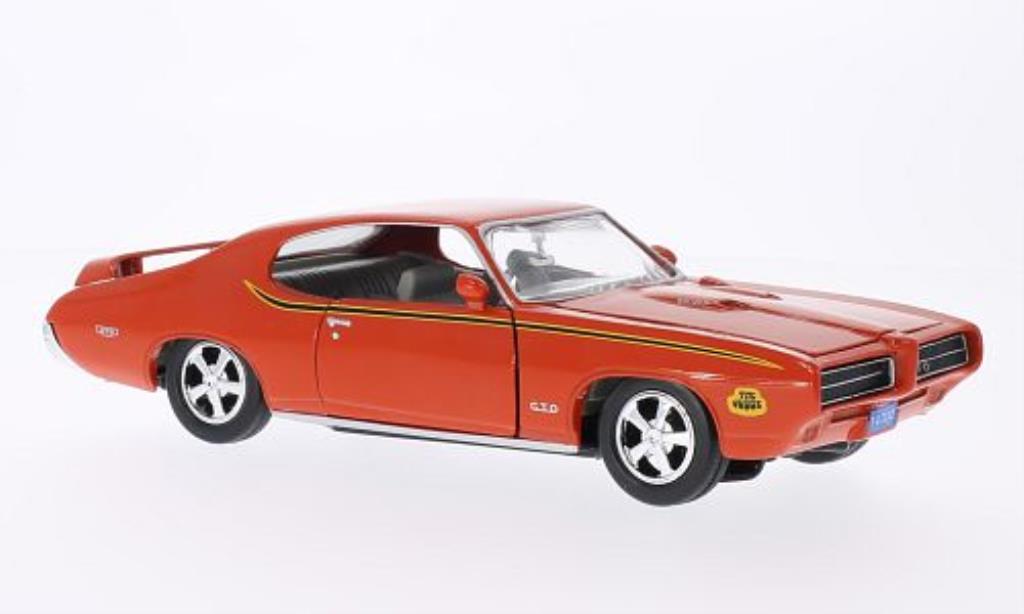 Pontiac GTO 1/24 Motormax Judge orange 1969 miniature