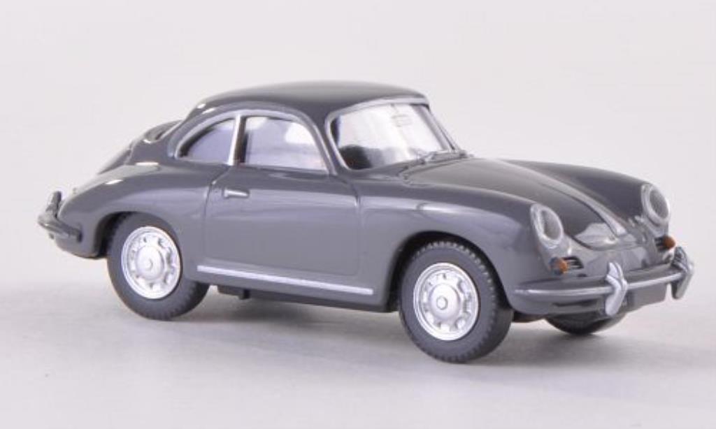 Porsche 356 1/87 Wiking SC Coupe grise miniature