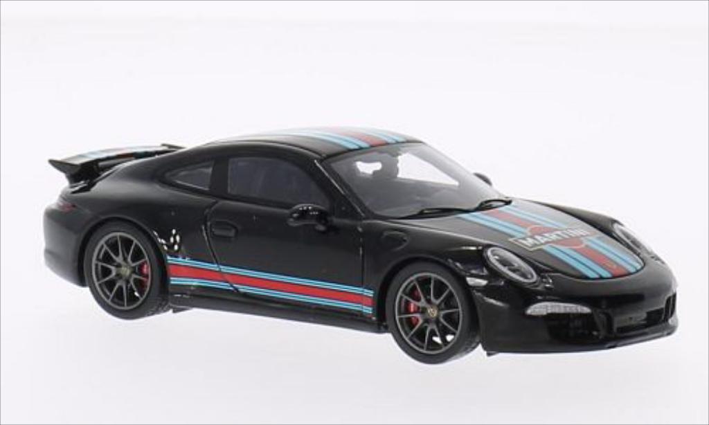 Porsche 991 S 1/43 Spark Carrera S Aerokit negro 2014 coche miniatura