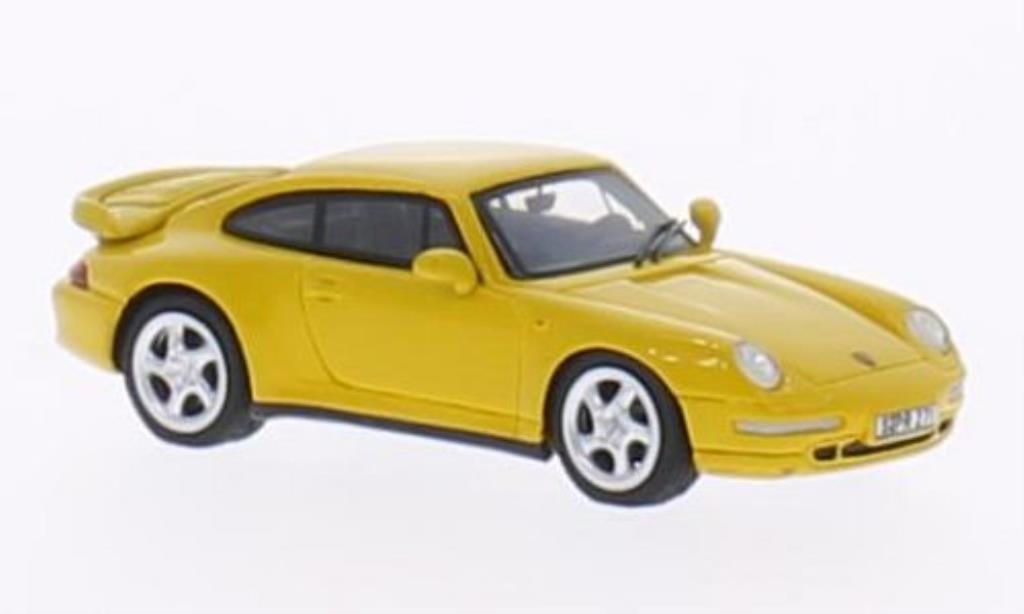 Porsche 993 Turbo 1/87 Minichamps Turbo jaune 1995 miniature