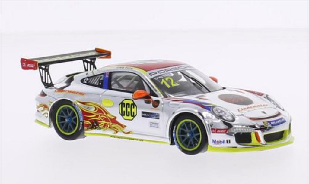 Porsche 997 GT3 CUP 1/43 Spark GT3 Cup No.12 Clearwater Racing Carrera Cup Asia 2015 miniature
