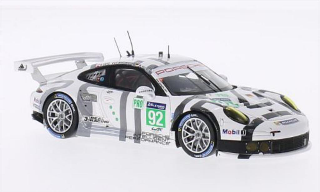Porsche 991 R 1/43 Spark R No.92 Team Manthey Le Mans Le Mans 2014 /R.Lietz diecast model cars