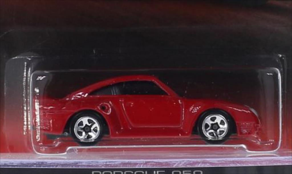 Porsche 959 1/64 Hot Wheels rouge