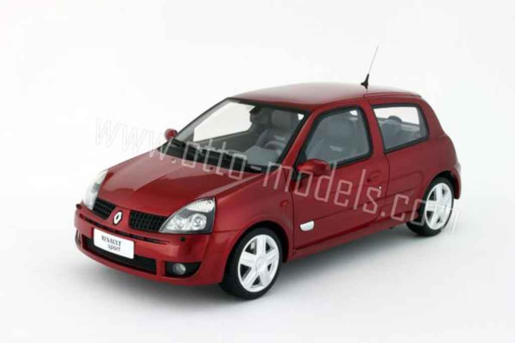 Renault Clio 2 RS 1/18 Ottomobile 2 RS phase 2 rouge lucifer 2001 miniature
