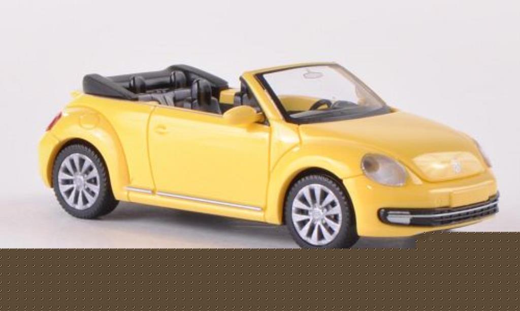 Volkswagen Beetle Cabriolet 1/87 Wiking yellow 2012 diecast model cars