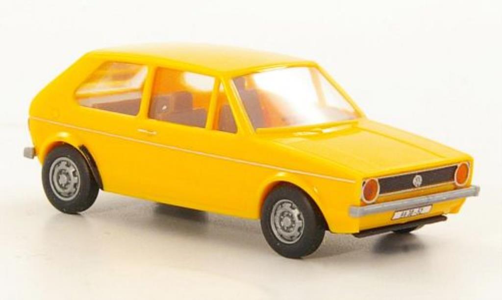 Volkswagen Golf I 1/87 Brekina jaune DDR miniature
