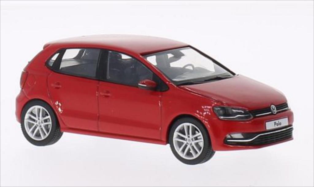 Volkswagen Polo 1/43 Herpa 5-turig Facelift red 2014 diecast model cars