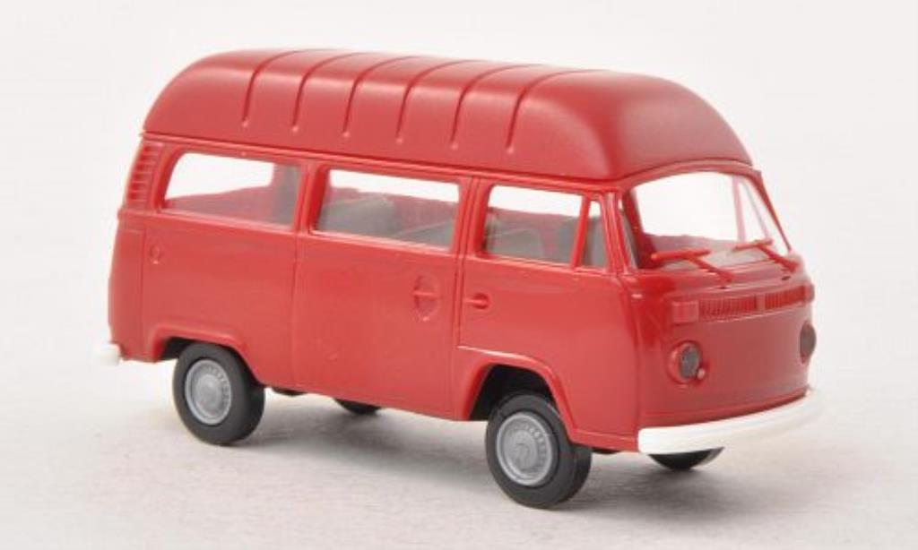 Volkswagen T2 1/87 Brekina Hochdach-Kombi rouge miniature
