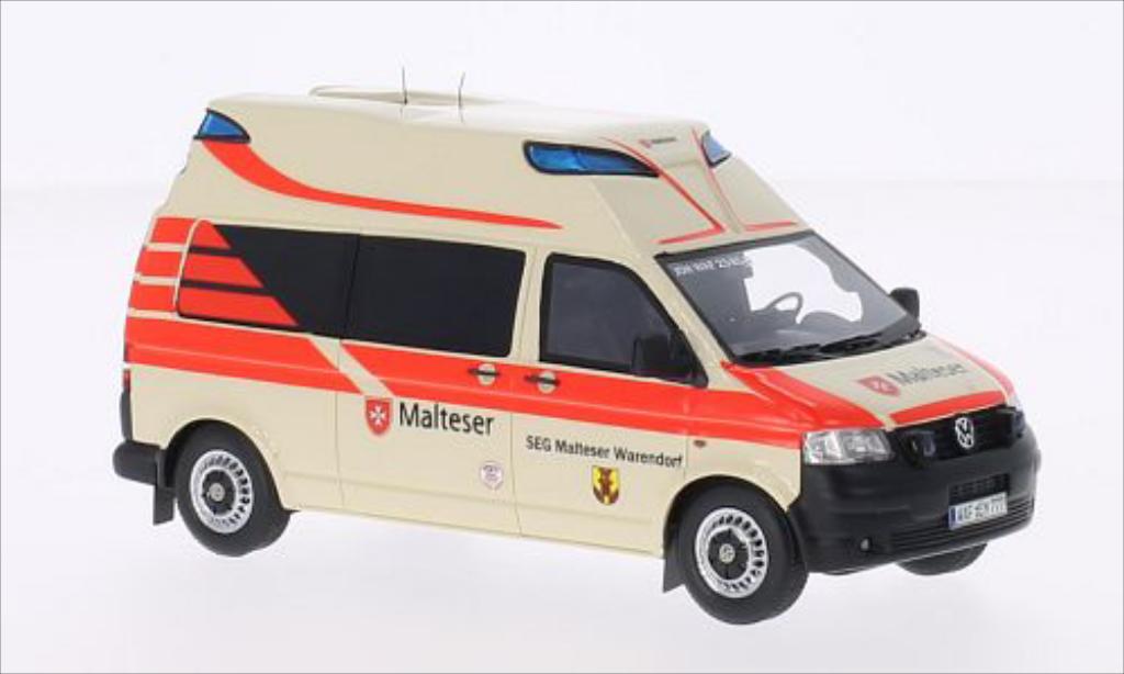 Volkswagen T5 1/43 Neo Hornis Ambulanz Malteser 2010 miniature