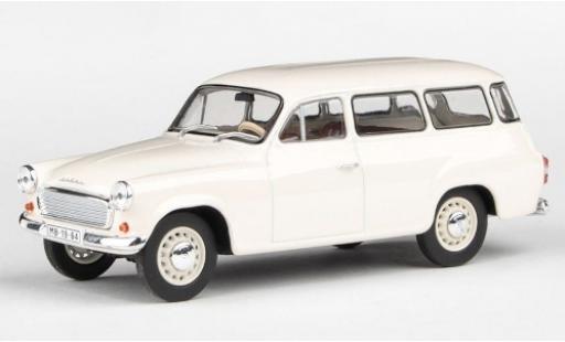 Skoda 120 1/43 Abrex 2 blanche 1964 miniature