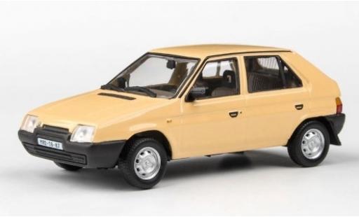 Skoda Favorit 1/43 Abrex 136L beige RHD 1988 miniature